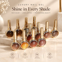 Load image into Gallery viewer, 12 Colors Fall Shimmer Cat Eye Nail Gel Polish