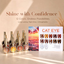 Load image into Gallery viewer, 12 Colors Fall Shimmer Cat Eye Nail Gel Polish