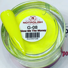 Load image into Gallery viewer, Not Polish G-08 Glow Me The Money Nail Acrylic Powder- 2oz