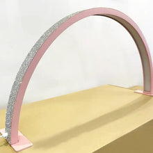 Load image into Gallery viewer, 29 Inches Half Moon Nail Desk Lamp with Rhinestones