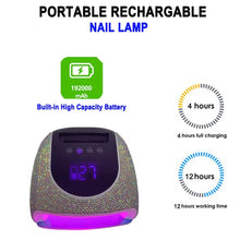 Load image into Gallery viewer, Bedazzled Cordless 96W UV LED Nail Lamp