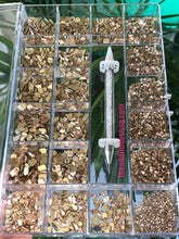 Load image into Gallery viewer, 1400 Combo High Quality Glass Nail Crystals Bling Box-Champagne