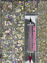 Load image into Gallery viewer, 1400 Combo High Quality Glass Nail Crystals Bling Box