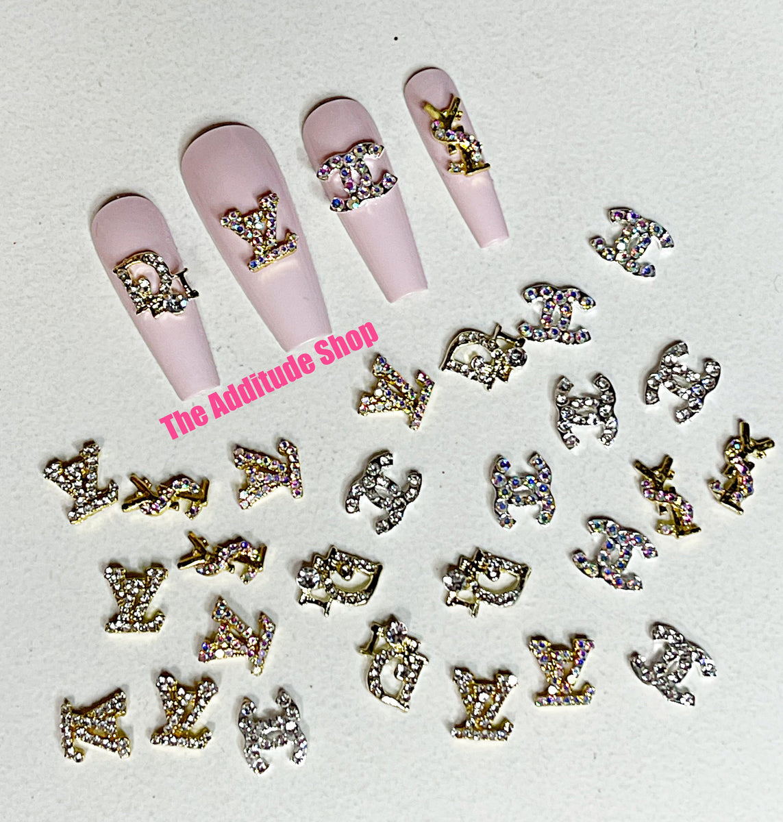 Fancy 5 Designs Nail Charms (20 Pieces) – The Additude Shop