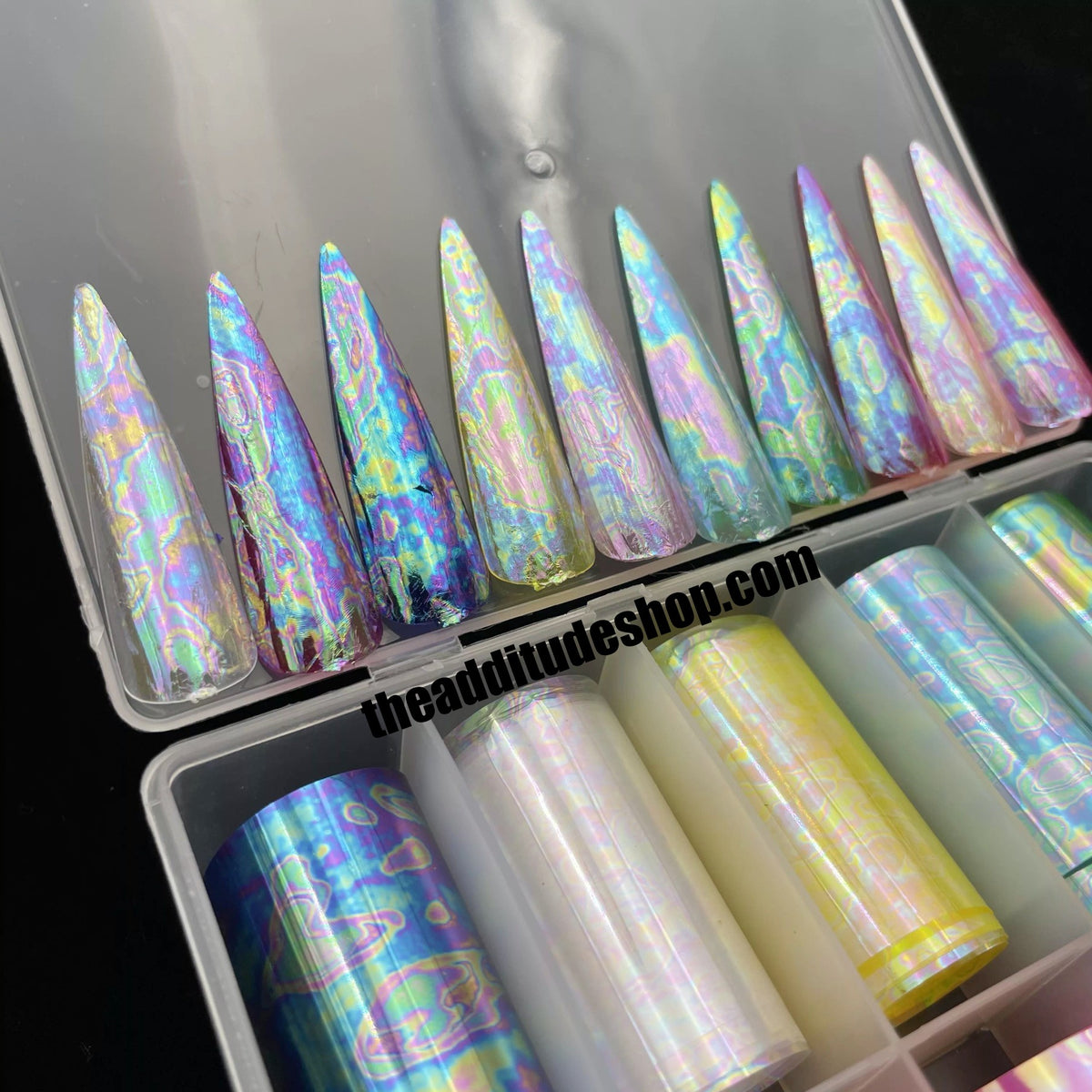 Holographic Oil Paints Nail Foils – The Additude Shop