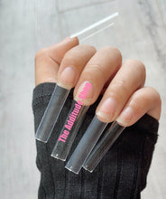 Load image into Gallery viewer, Straight No C-curve XXL Square Half Cover Nail Tips 500 Pieces