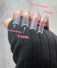 Load image into Gallery viewer, Straight No C-curve XXL Square Half Cover Nail Tips 500 Pieces