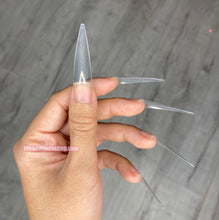Load image into Gallery viewer, Half Cover XL Stiletto Nail Tips 500 Tips