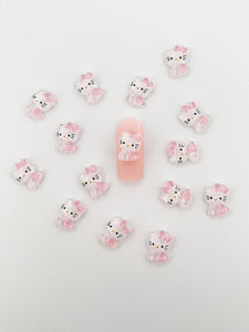 Pink Mini HKT 3D Nail Charms-16 Pieces