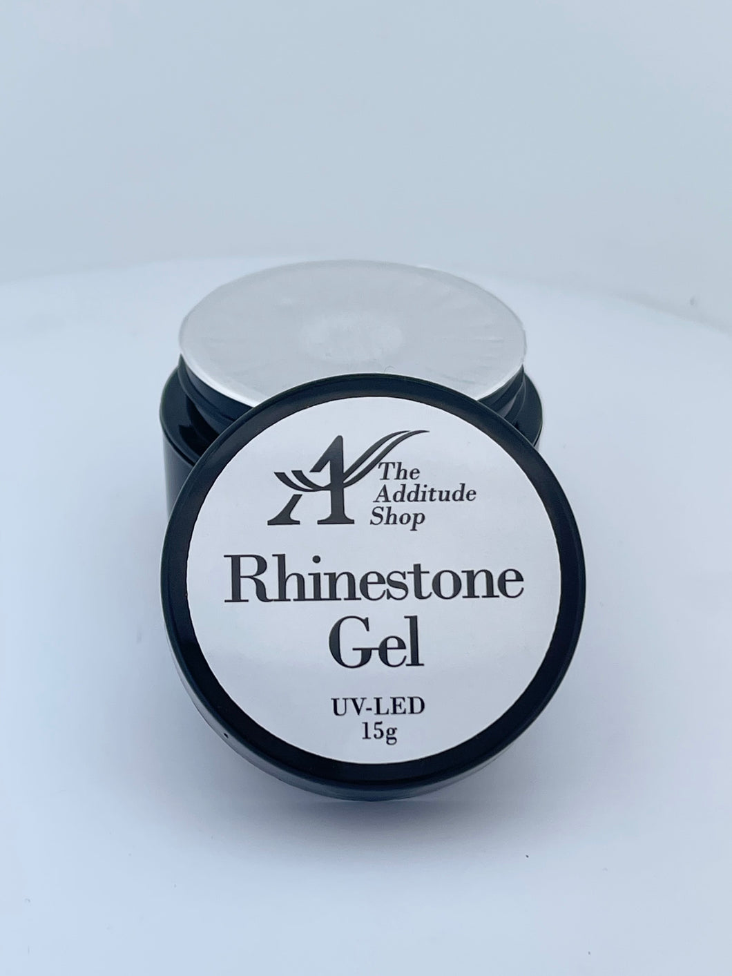 Round Rhinestones Nail Gel Glue Container 15G