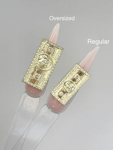$100 Bill 3D Zircon Nail Charms (5 Pieces)