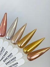 Load image into Gallery viewer, 6pcs Gold Rose Silver Chrome Nail Powder
