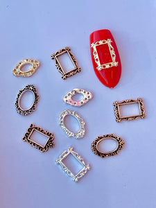 Mixed Vintage Photo Frame 3D Nail Art Charms