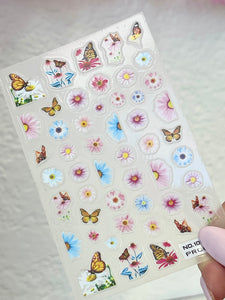 Floral Summer Nail Stickers #105