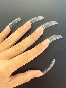 Curved Full Cover Soft Gel Nail Tip-500 tips