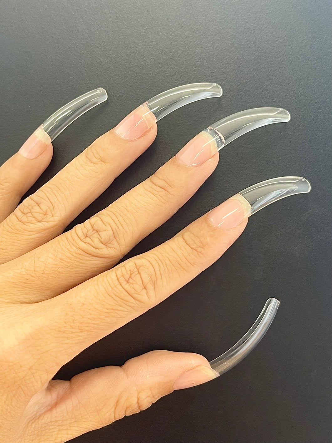 Curved Full Cover Soft Gel Nail Tip-500 tips