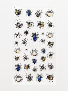 Halloween 5D Spiders Nail Art Stickers