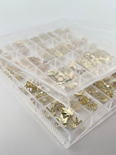 Load image into Gallery viewer, Zircon &amp; Alloy 3D Nail Art Charms Box-100 Pieces
