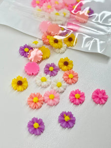 Sunflower Mixed Colors Nail Resin Charms