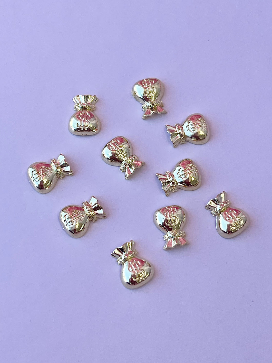 Money bags Nail 3D Charms