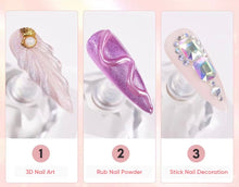 Load image into Gallery viewer, 3D Liner Rhinestone Gel Non Wipe Nail Art
