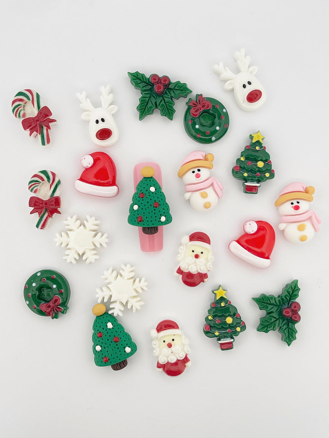 Oversized Resin Christmas Nail Charms 20 pieces