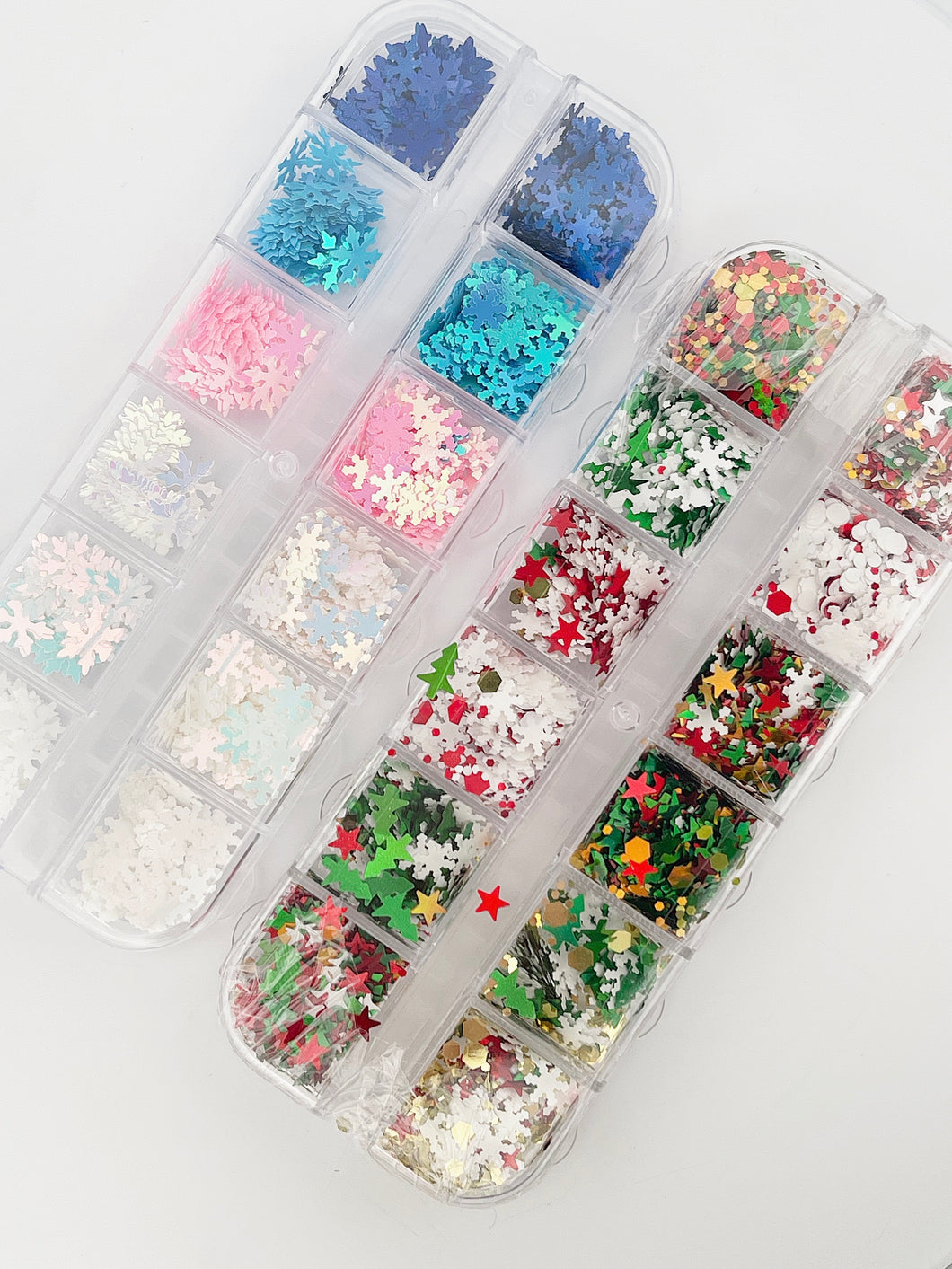 Christmas Snowflakes Sequins Nail Decals
