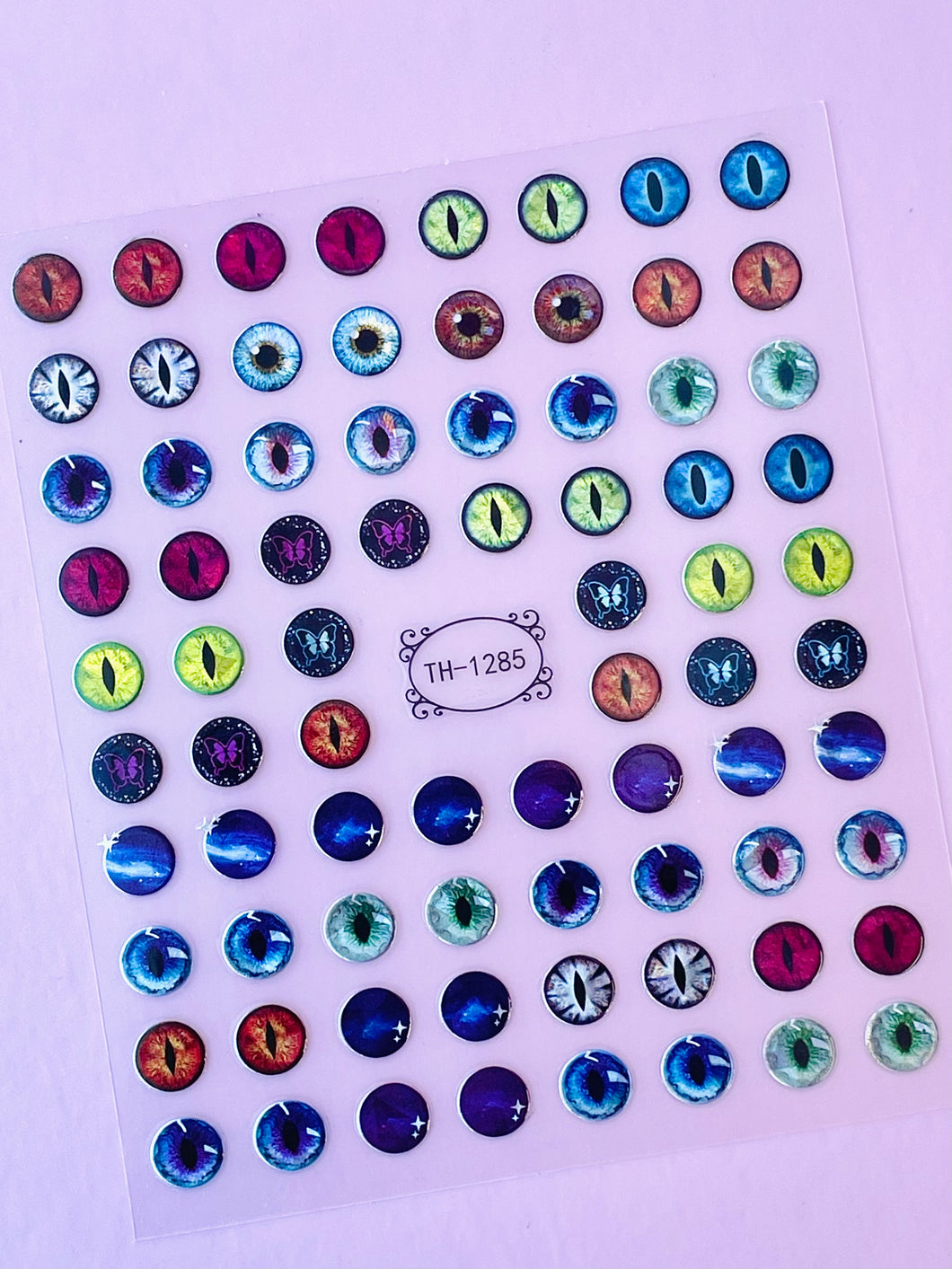 Eyes Halloween Nail Stickers-1285