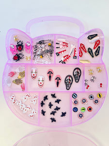 Halloween Mixed Nail Charm Box-74 pieces