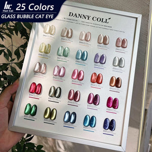 25pcs Glass Jelly Cat Eye Nail Gel Collection