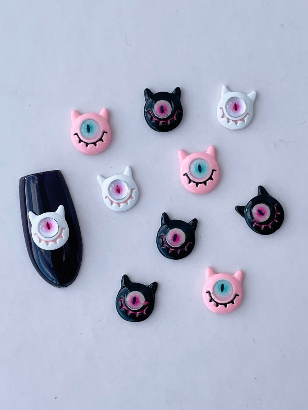 Halloween Evil Eyes Nail Charms