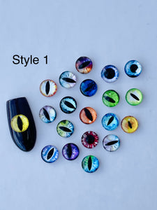 Halloween Resin Eyeballs Nail Charms