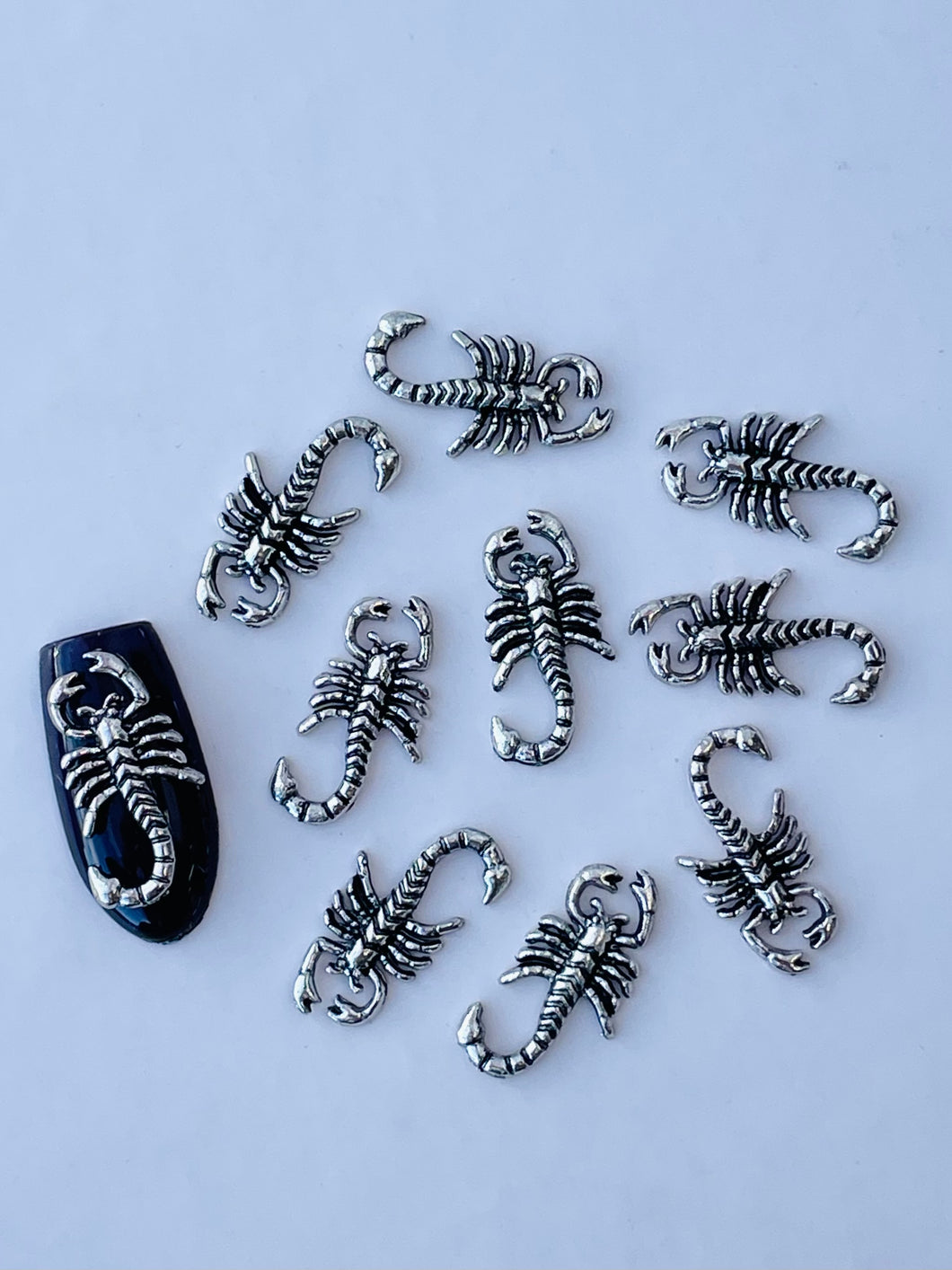 Halloween Scorpions Nail Charms