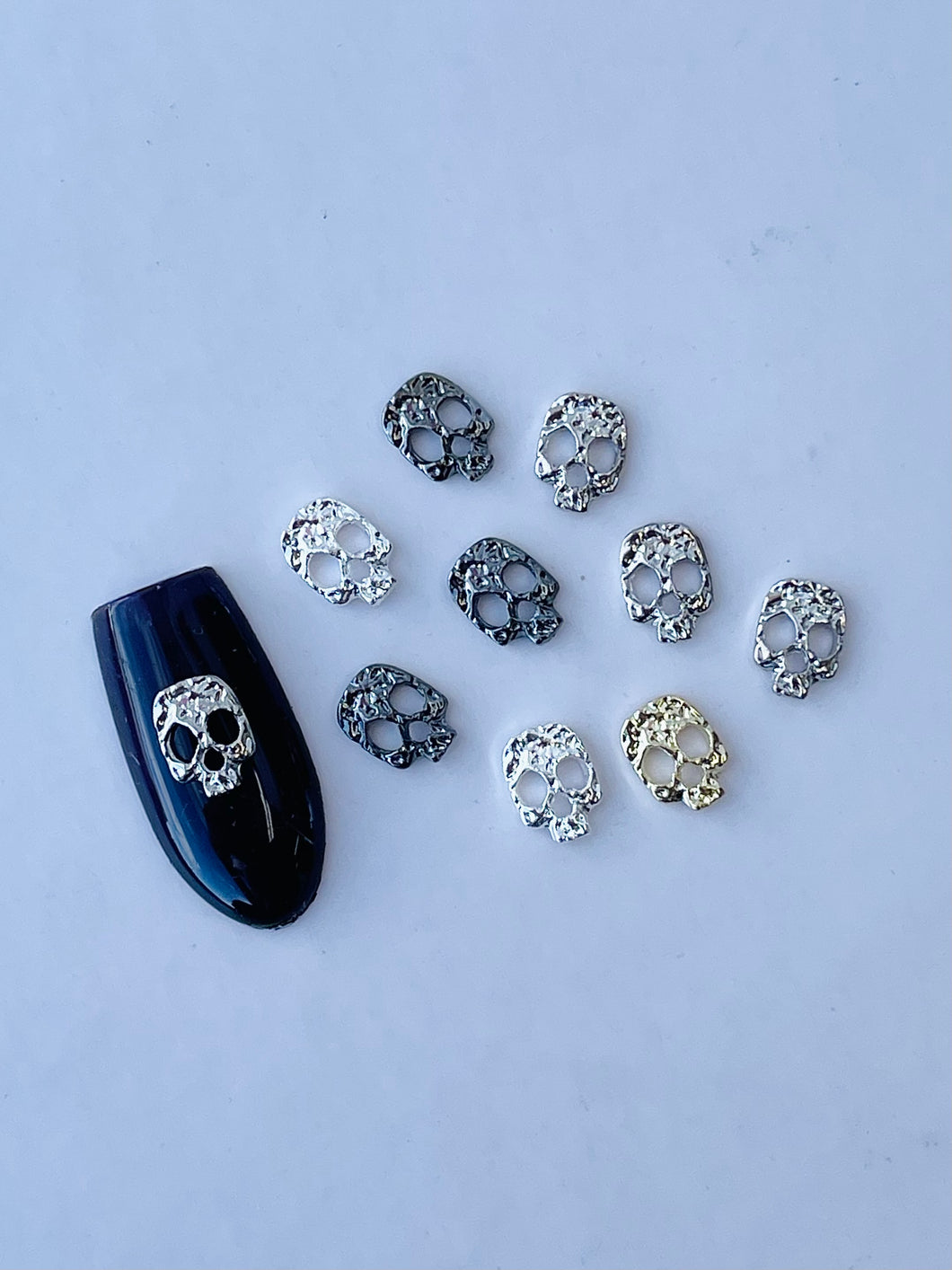 Halloween Mixed Skulls Nail Charms