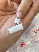 Load image into Gallery viewer, 90’s French White Half Cover Nail Tips
