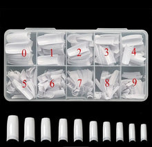 Load image into Gallery viewer, 90’s French White Half Cover Nail Tips
