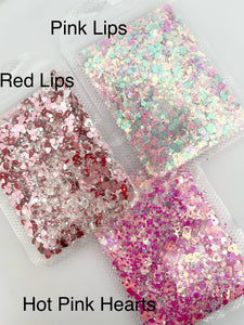 Mixed Heart Nail Glitters