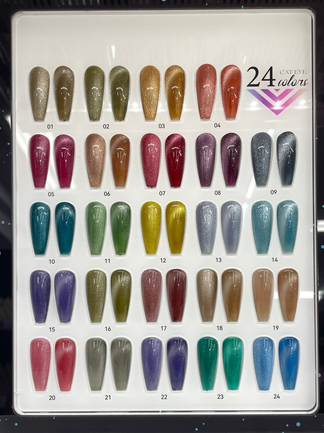 24 Diamond Cat Eye Nail Gel Polish-15ml