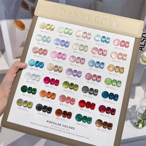 35pcs Glass Ceramic Cat Eye Nail Gel-15ml