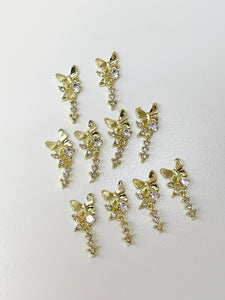 New Dangling Butterfly Nail Charms-10 Pieces