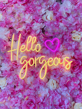 Load image into Gallery viewer, Hello Gorgeous Nail Neon Sign
