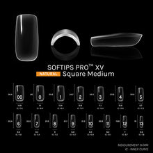 Load image into Gallery viewer, Sofgel Softips SQUARE Pro XV Natural Nail Tips
