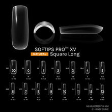 Load image into Gallery viewer, Sofgel Softips SQUARE Pro XV Natural Nail Tips
