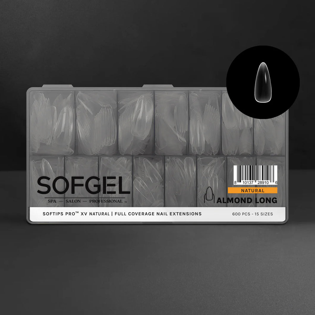 Sofgel Softips ALMOND Pro XV Natural Nail Tips