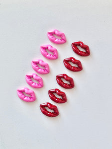 10pcs Resin Lip Nail Charms