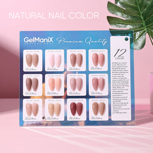 12 Hema Free Sheer Colors GelManiX Nail Gel-15ml