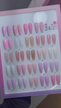 Load and play video in Gallery viewer, 24 Nude Pink French Base Nail Gel Polish-15ml
