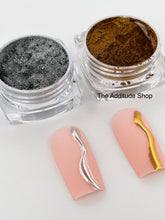 Load image into Gallery viewer, Silver &amp; Gold Chrome Nail Powder Set
