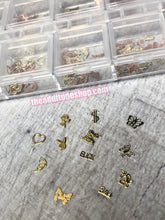 Load image into Gallery viewer, 240 pieces Heart Butterfly Money 3D nail decals
