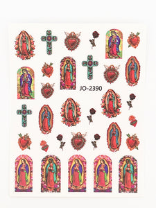 Virgin Mary Nail Stickers #2390